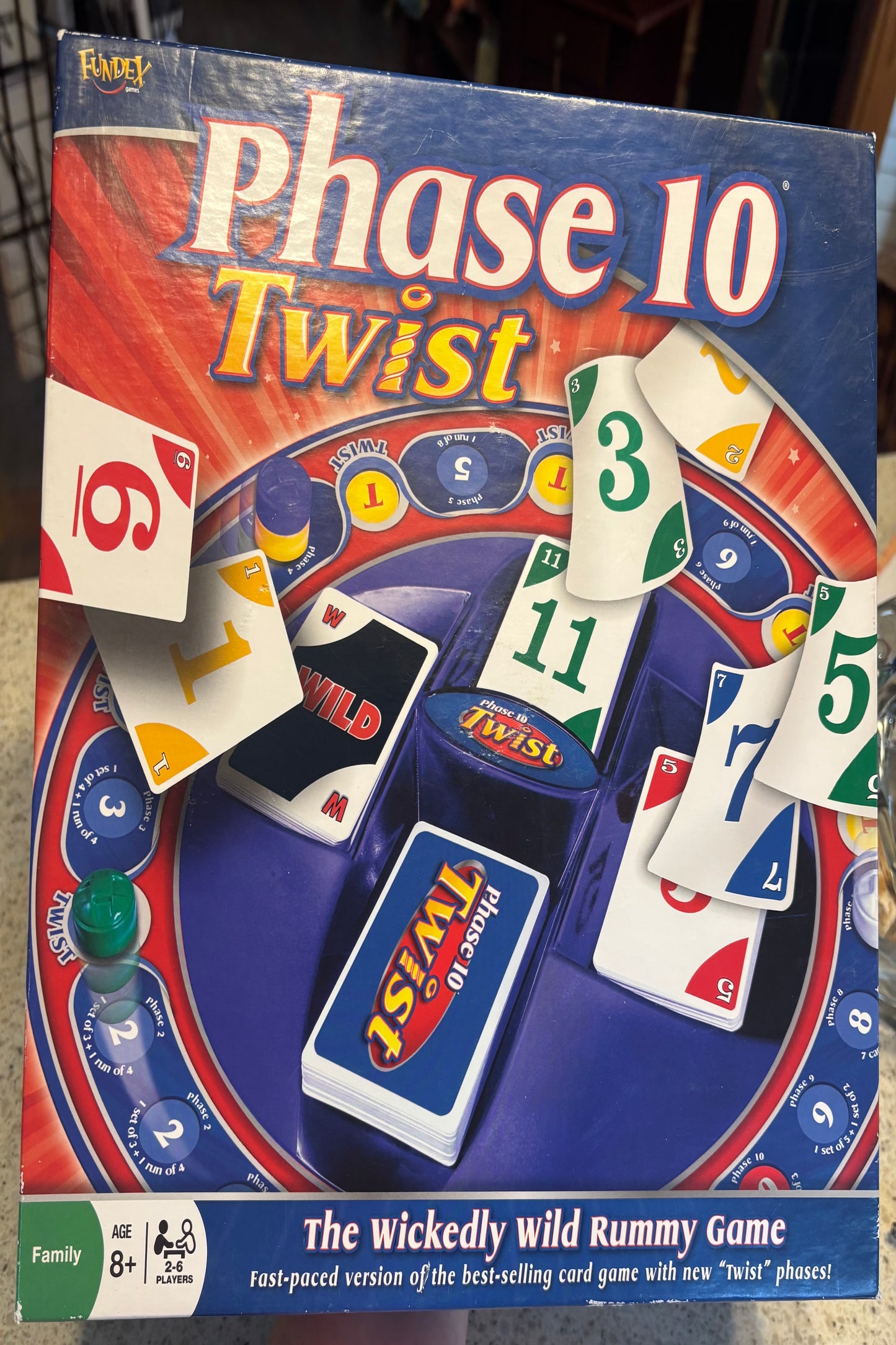 RARE! HTF. PHASE 10 TWIST BOARD GAME