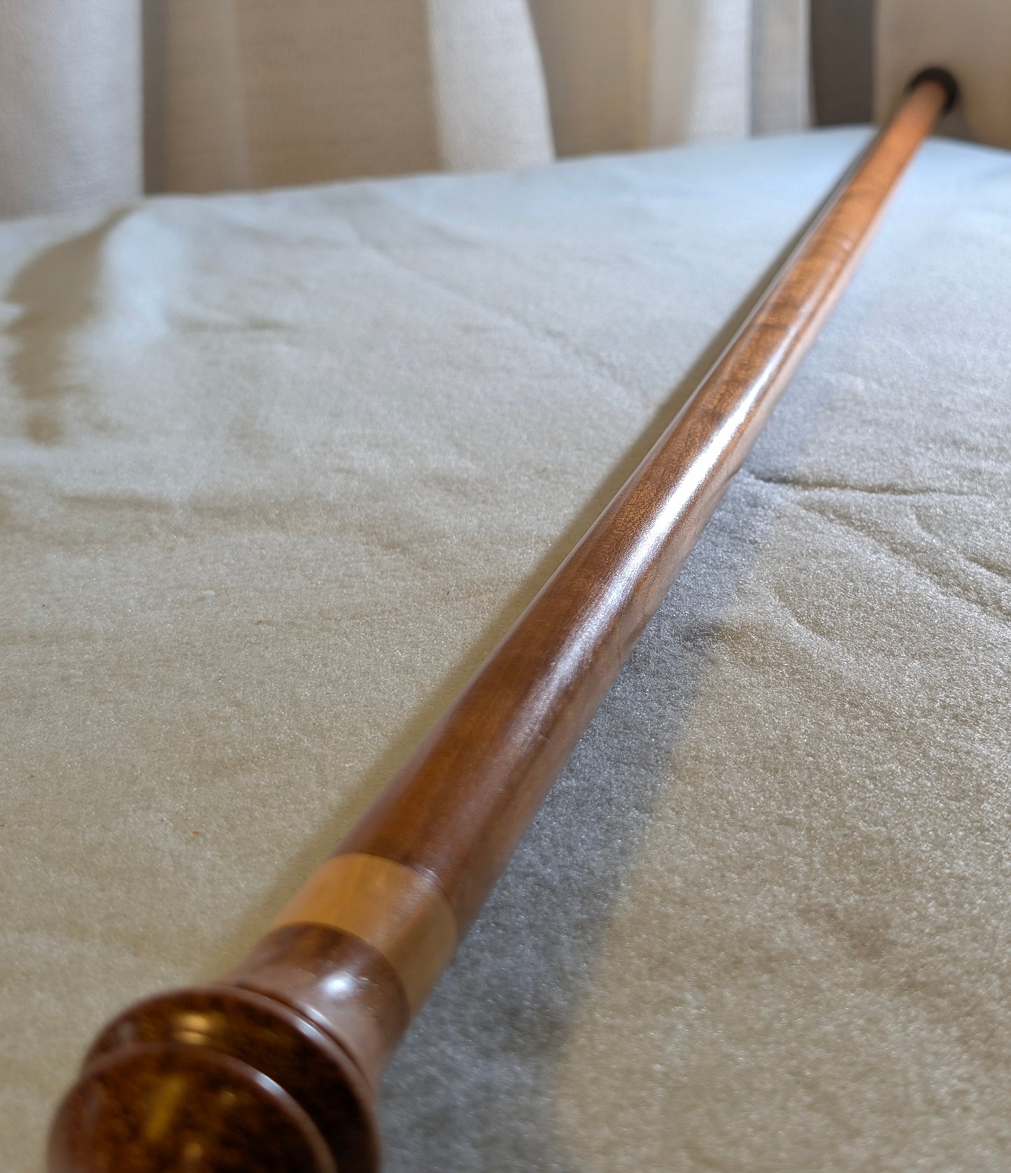 CHERRY & BUBINGA WALKING STICK