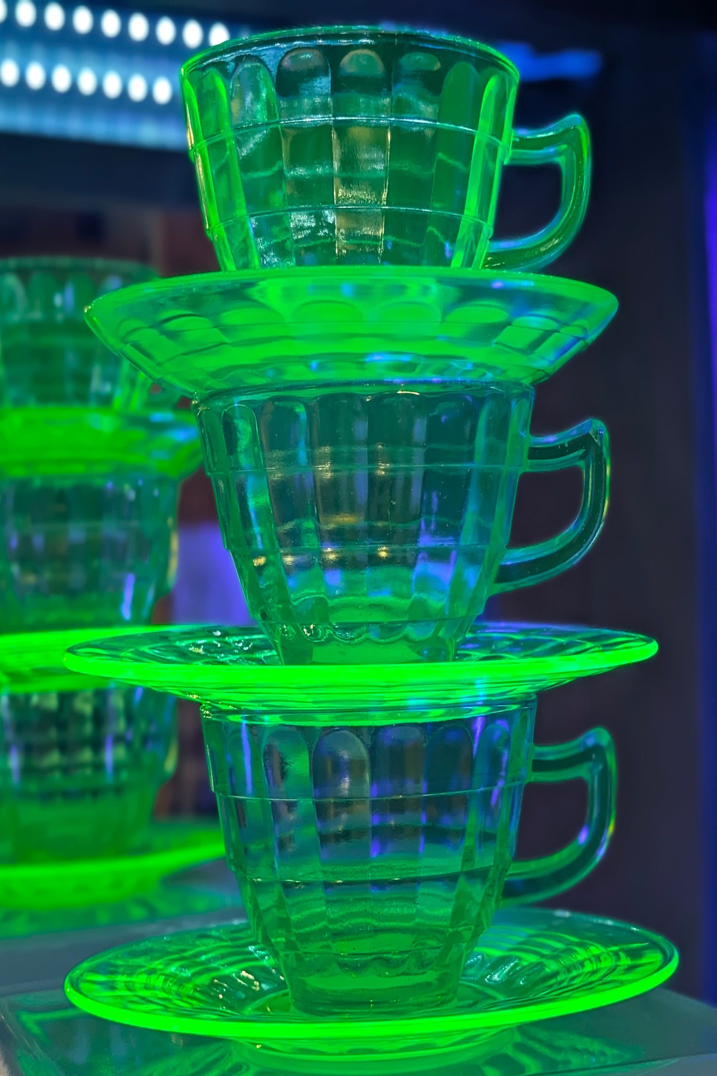 URANIUM TEACUP/SAUCER