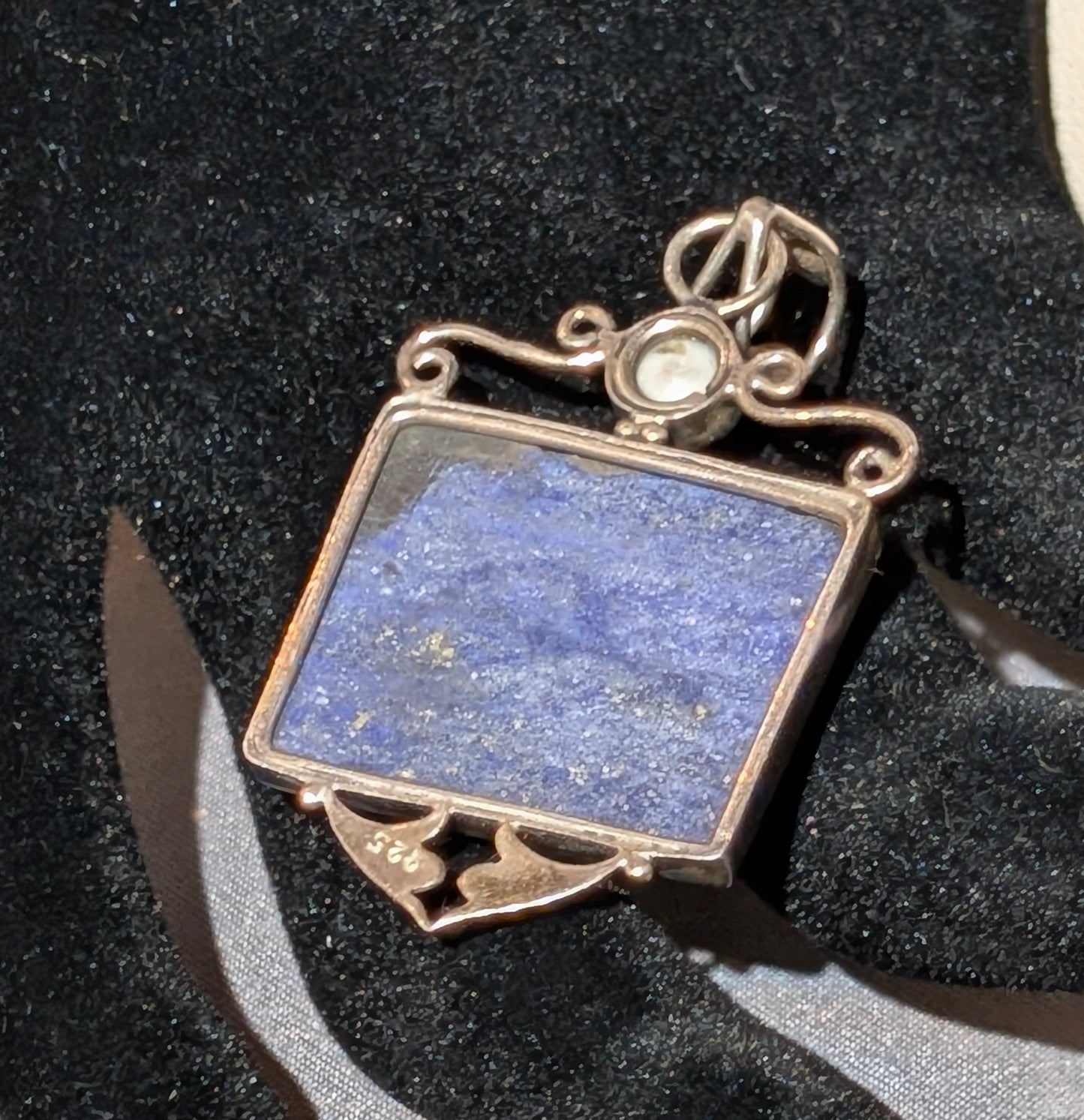 SS LAPIS LAZULI PENDANT