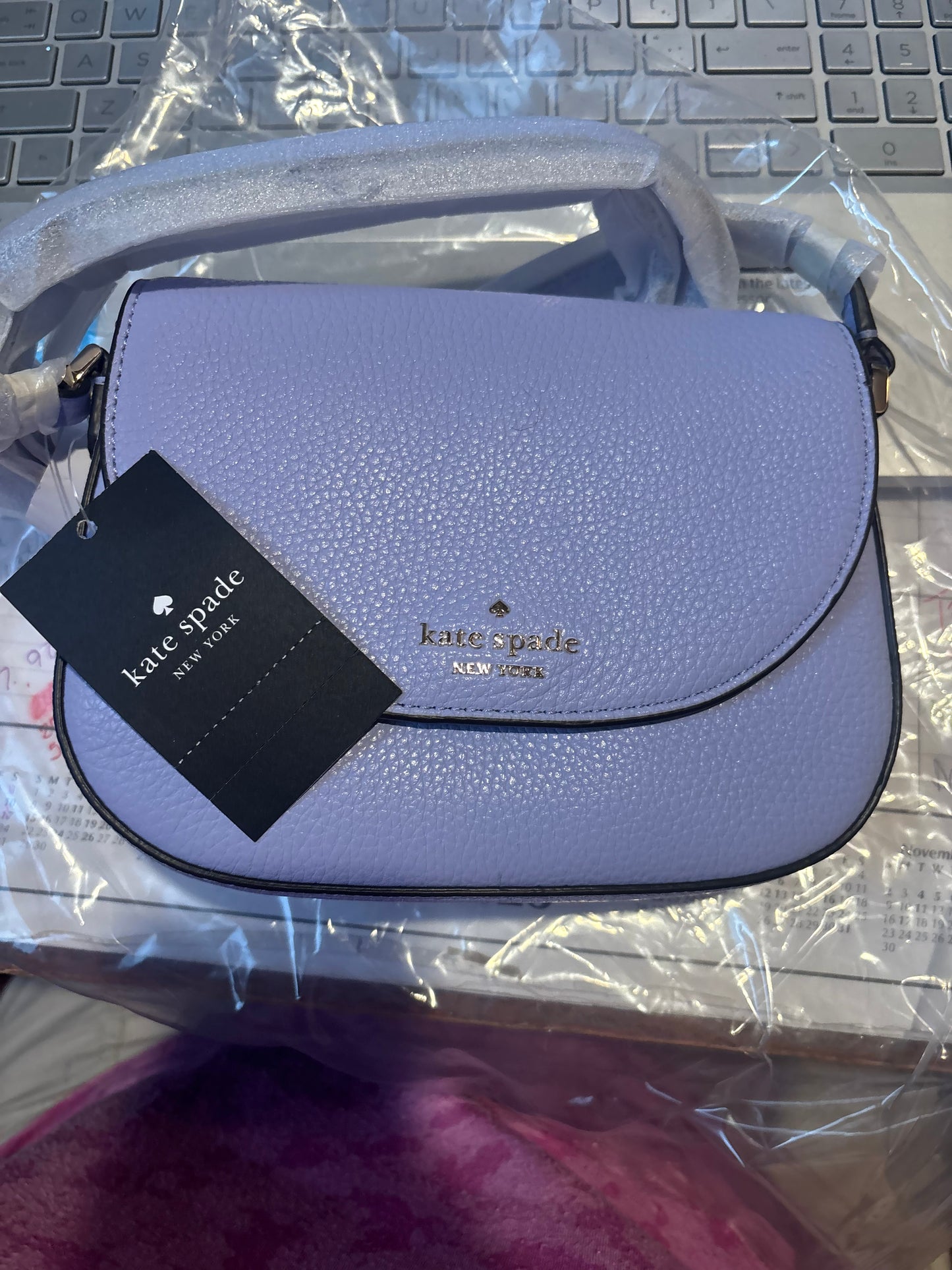 NWT KATE SPADE CROSSBODY LEILA MIN/FLP