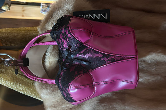 NWT GIANNINI Y2K LEATHER CORSET PURSE  **RARE** FIND!