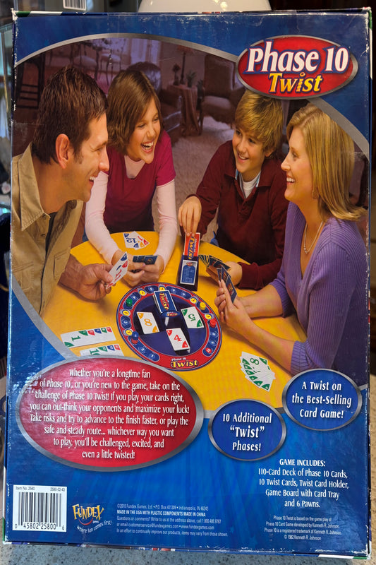 RARE! HTF. PHASE 10 TWIST BOARD GAME