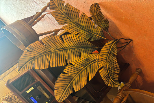 SET OF 5 LARGE METAL PALM FRONDS FOR DECORATING