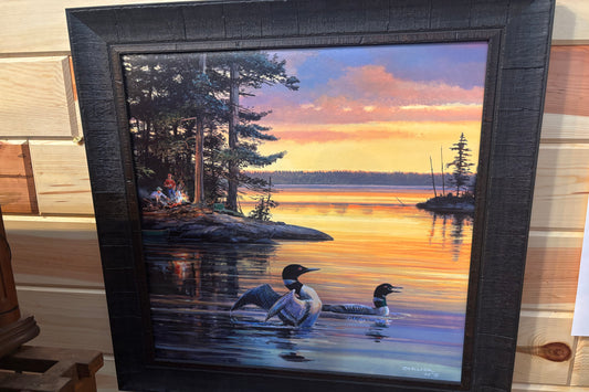 FRAMED LOON PICTURE