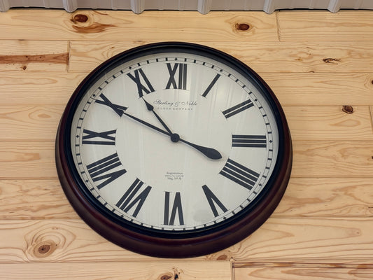 24" CLOCK W/ROMAN NUMERALS