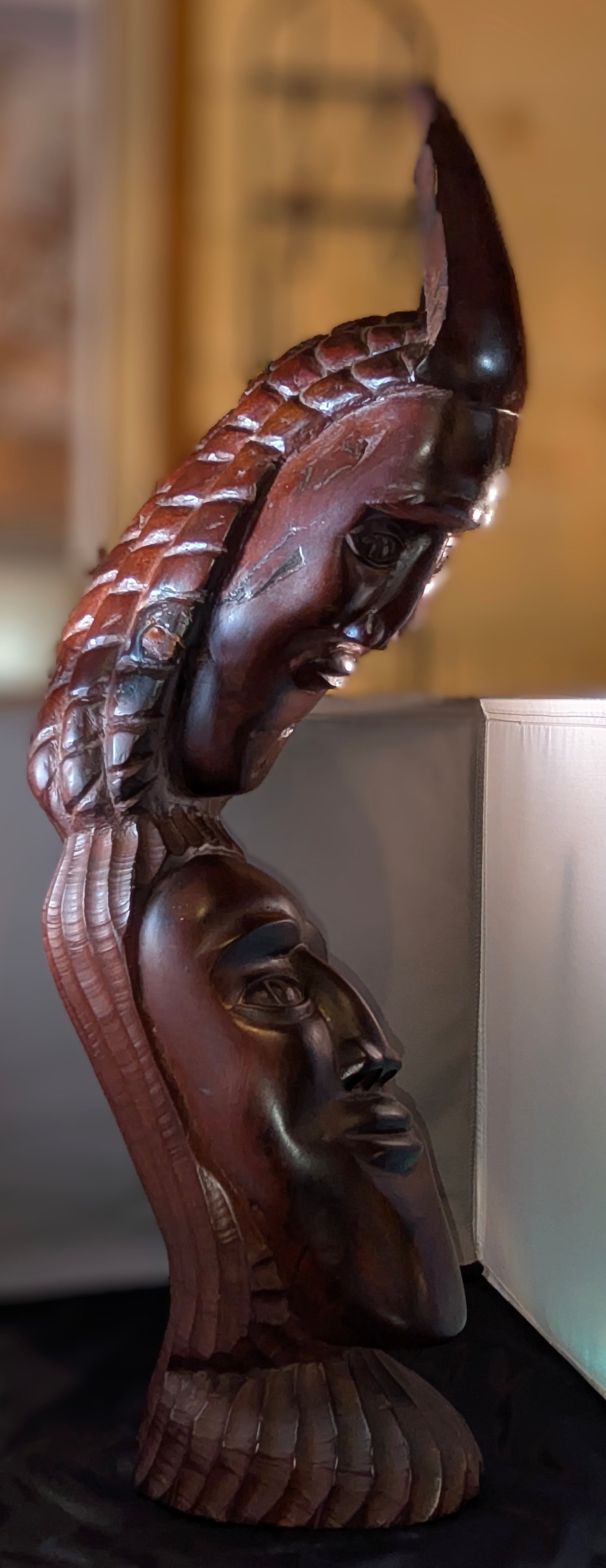 MCM HAND CARVED AFRICAN SCULPTURE