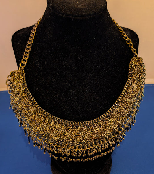 Metal Bib Necklace