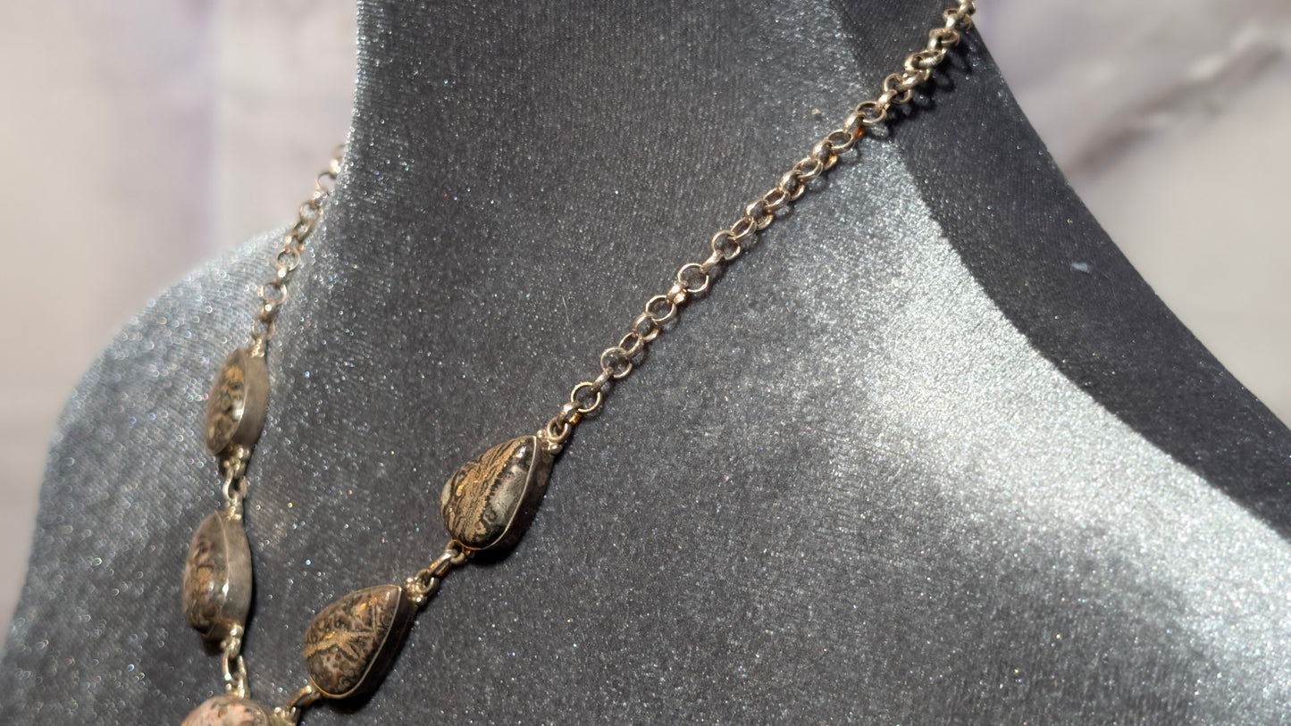 925 SS & LEOPARD SKIN JASPER