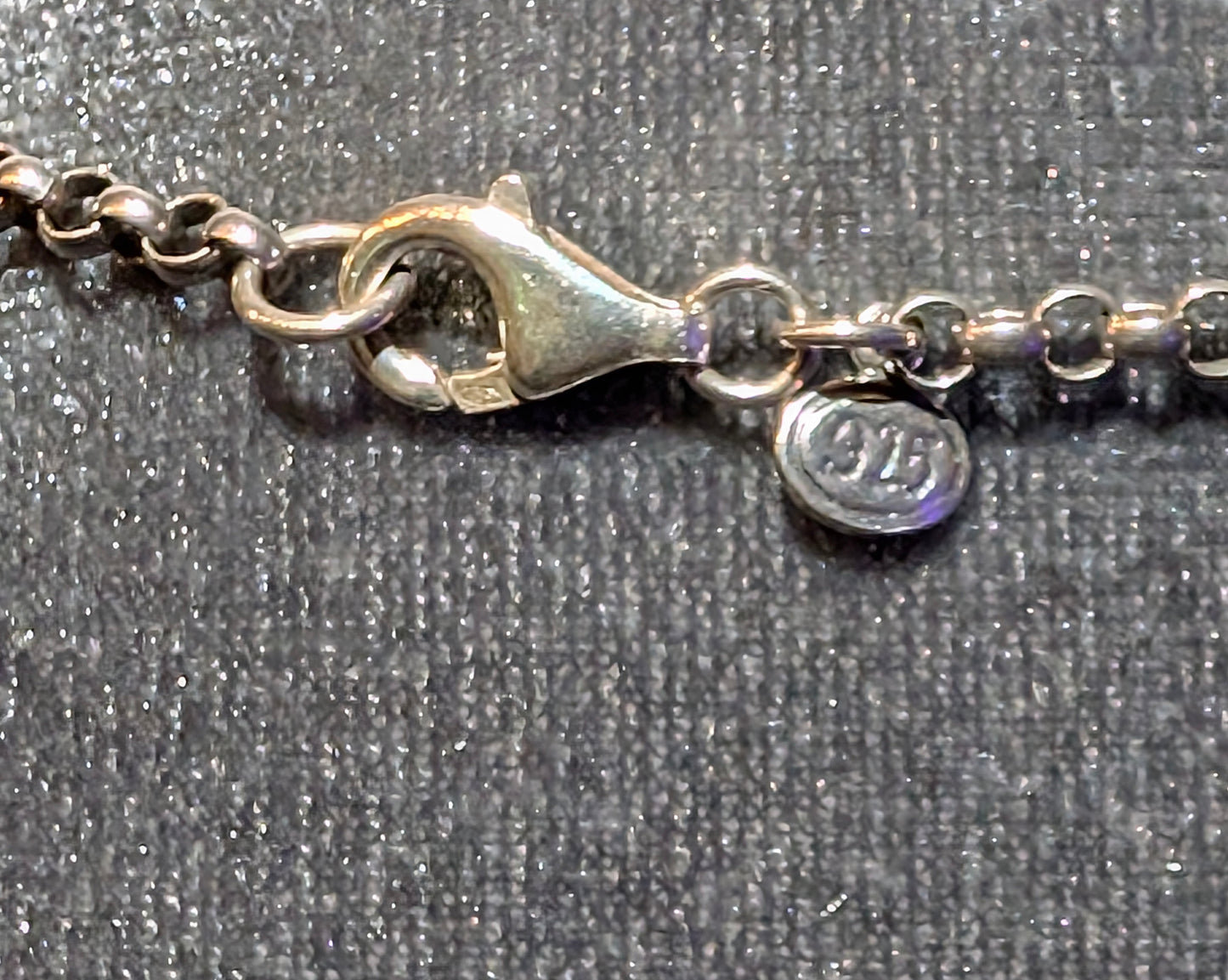 ROLO CHAIN FLORAL COIN