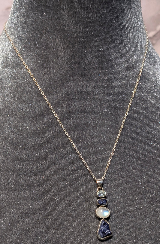 LAPIS/MOONSTONE/BLUE TOPAZ