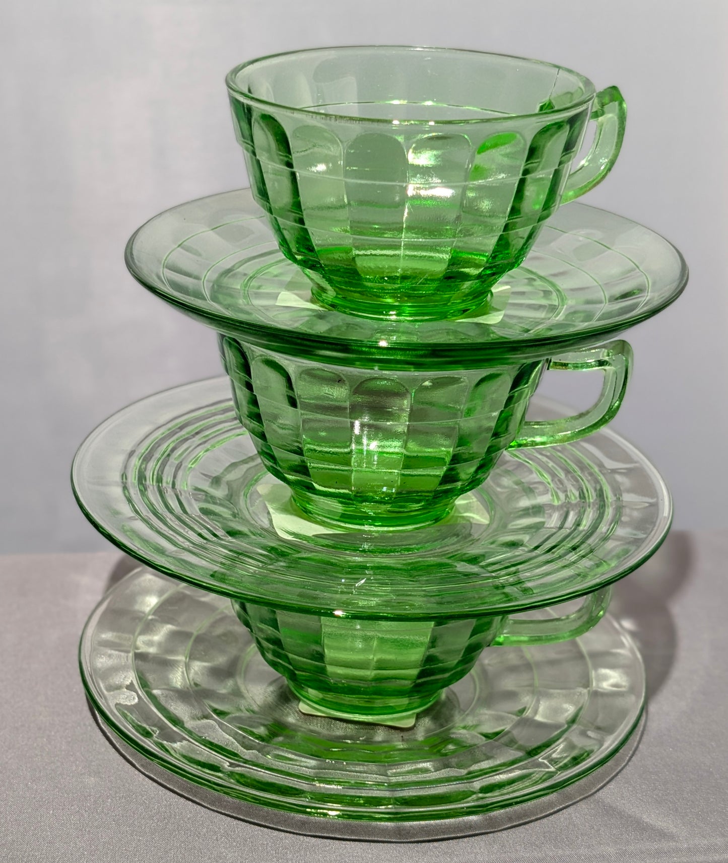 URANIUM TEACUP/SAUCER
