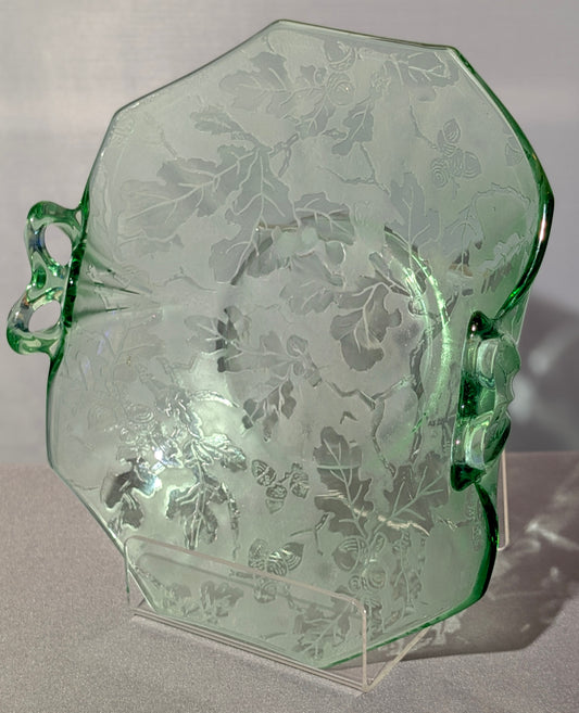 FOSTORIA LEAF BONBON DISH