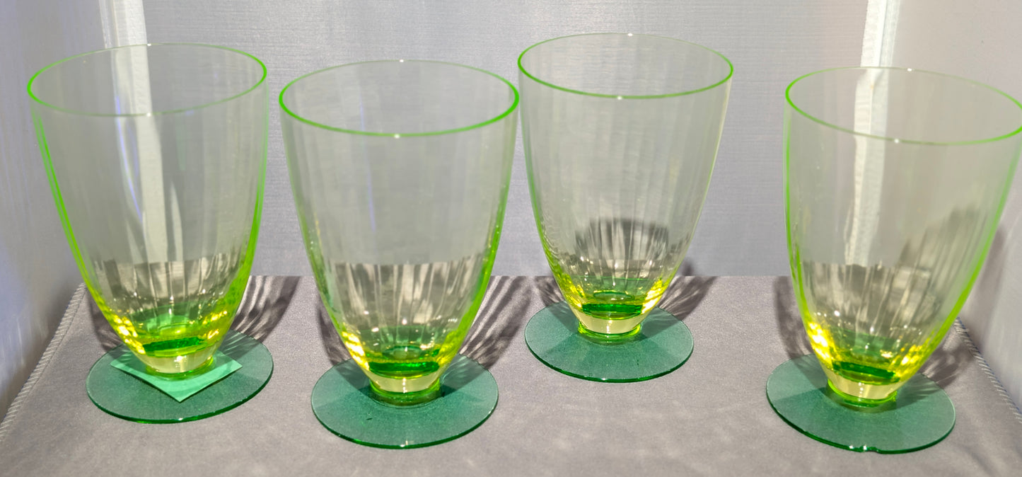 SET OF 2 HAZEL ATLAS PARFAIT GLASSES
