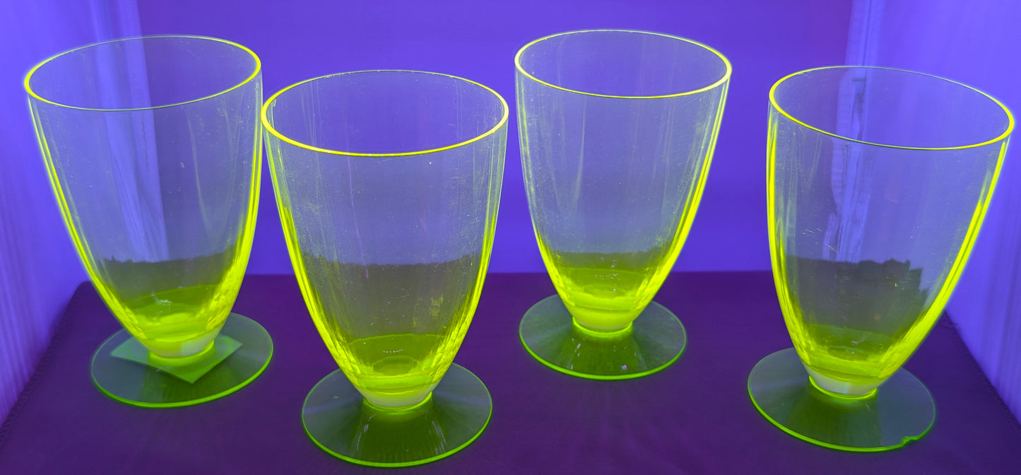 SET OF 2 HAZEL ATLAS PARFAIT GLASSES
