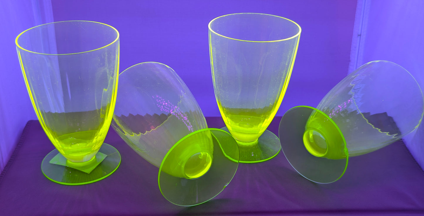 SET OF 2 HAZEL ATLAS PARFAIT GLASSES