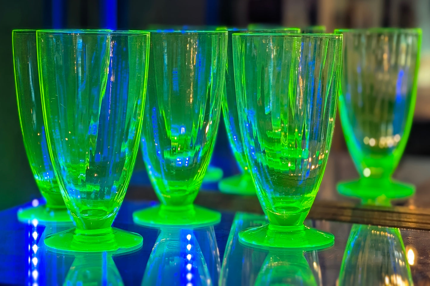 SET OF 2 HAZEL ATLAS PARFAIT GLASSES