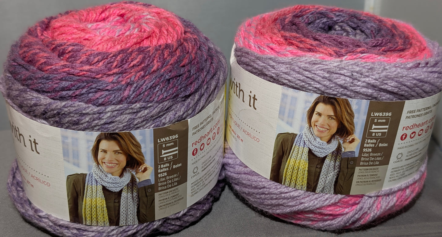 RED HEART YARN CAKE LOT #580
