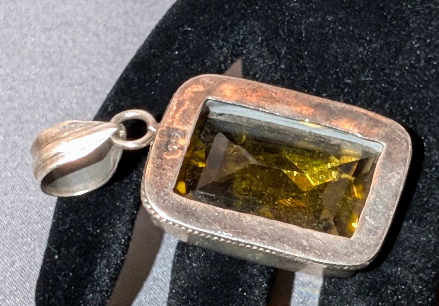 925 SS CITRINE PENDANT
