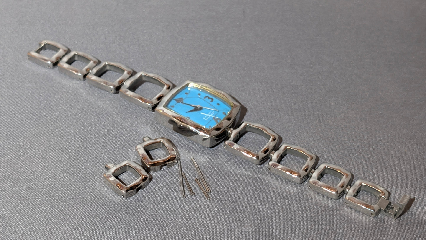 925 RET SILPADA SQUARE LINK WATCH
