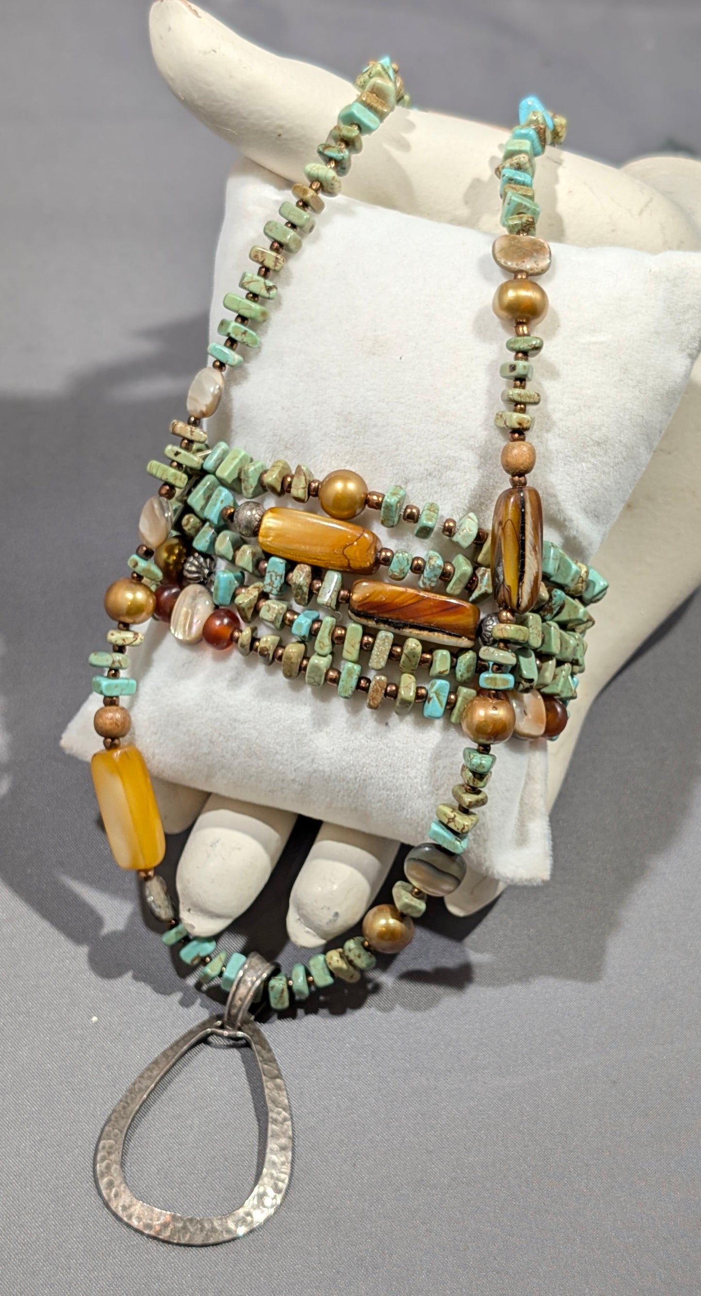 SILPADA 925 6PC TURQUOISE & TIGER EYE