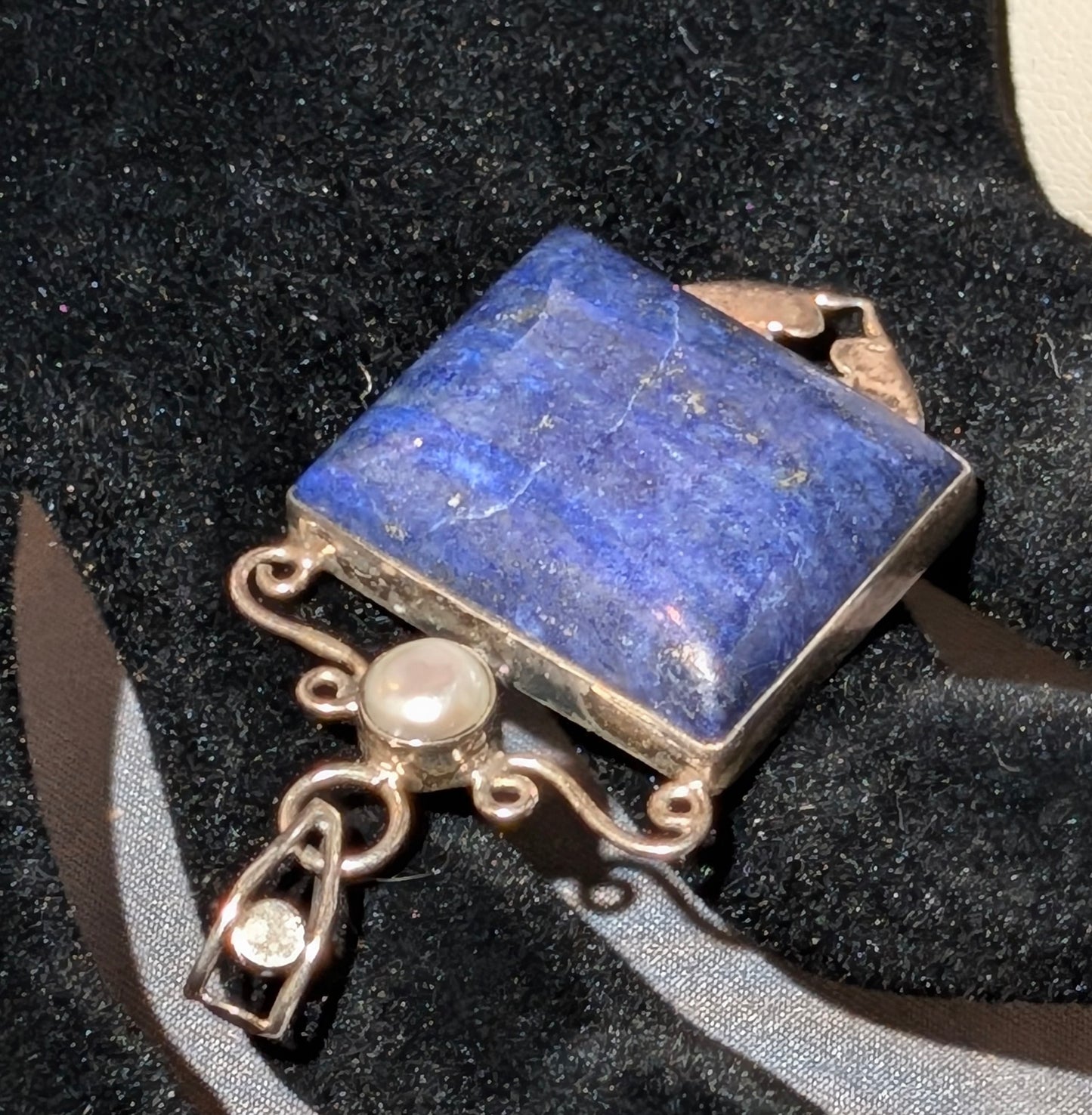 SS LAPIS LAZULI PENDANT