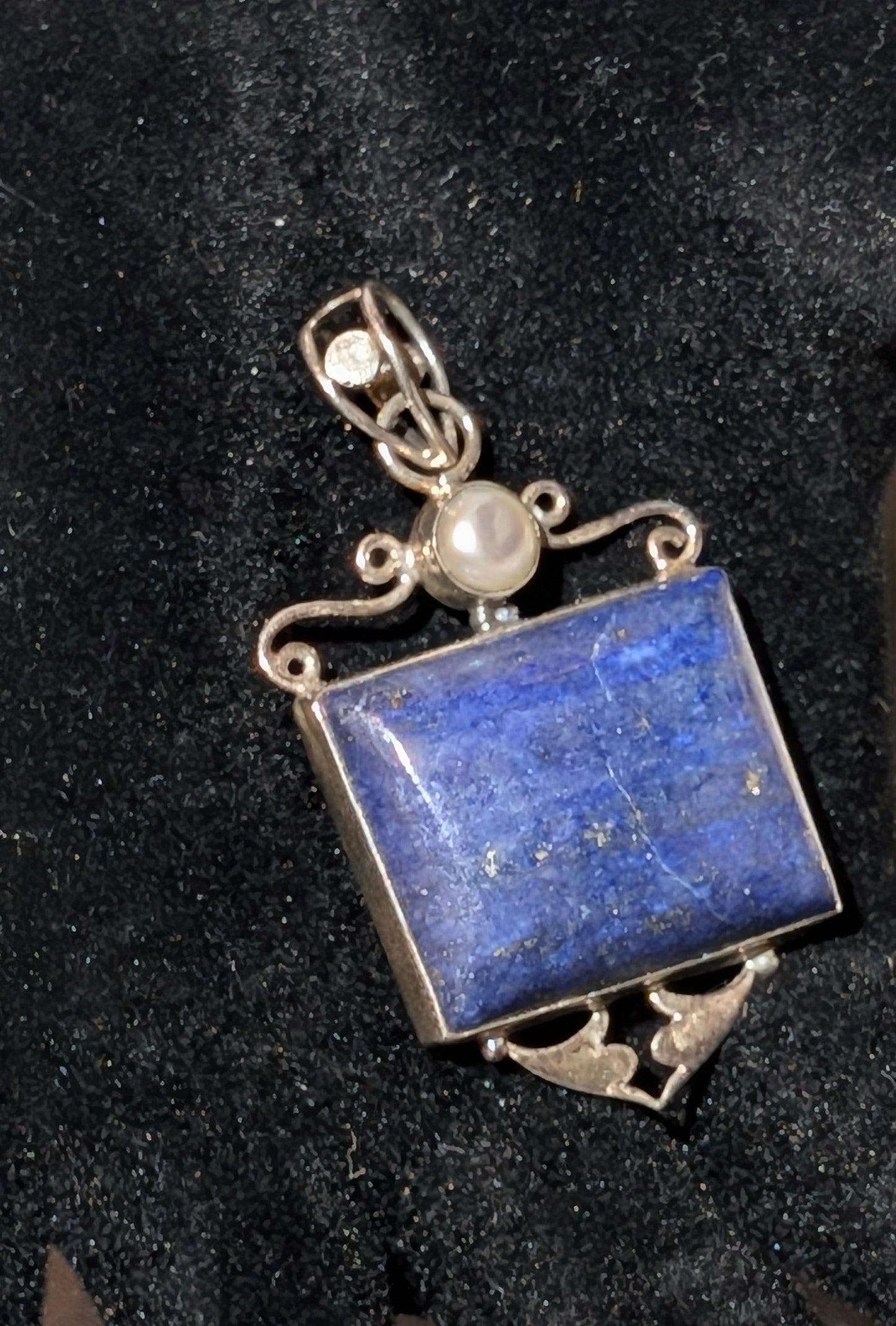 SS LAPIS LAZULI PENDANT
