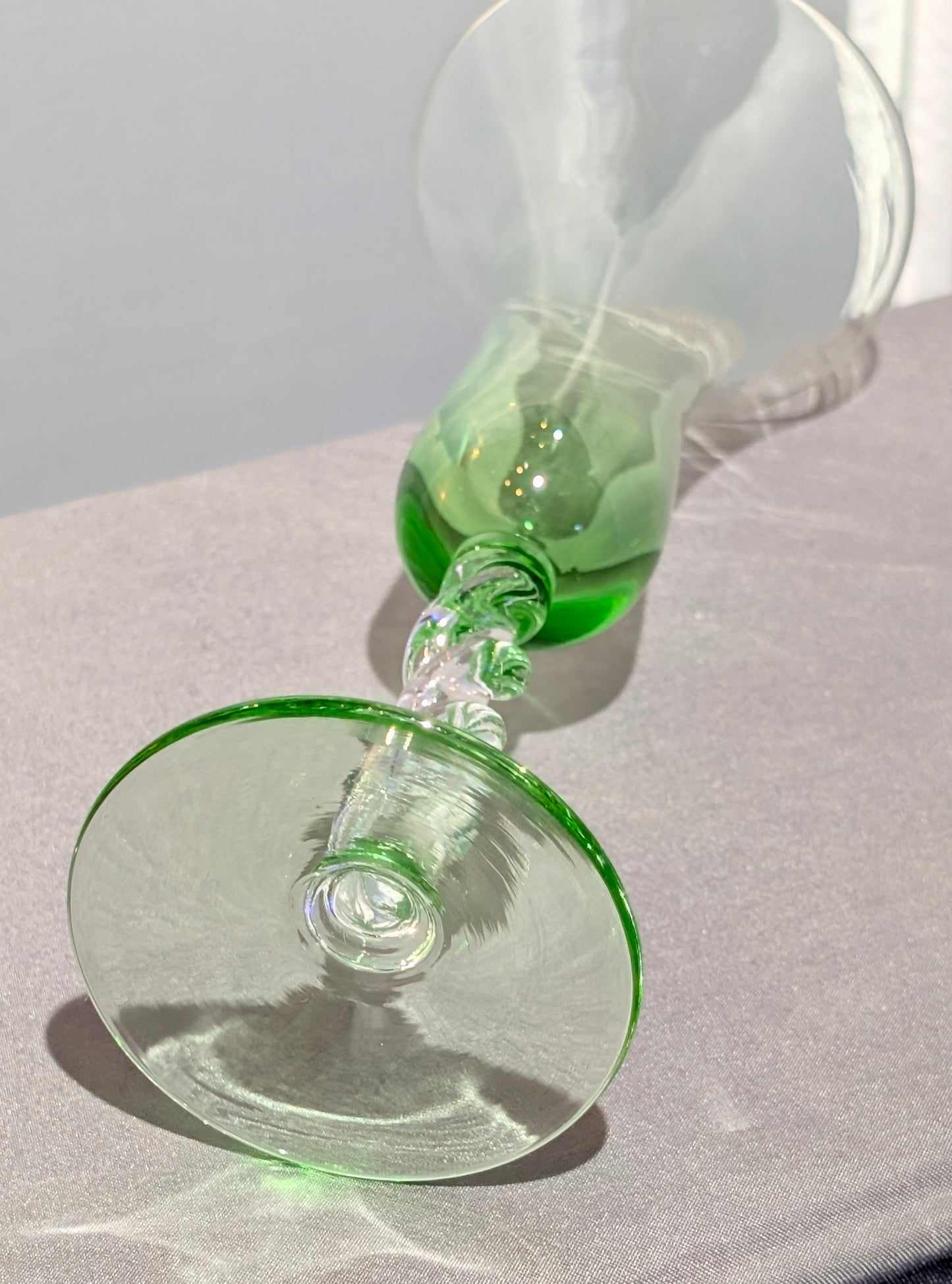 URANIUM LIQUEUR/CORDIAL GOBLET