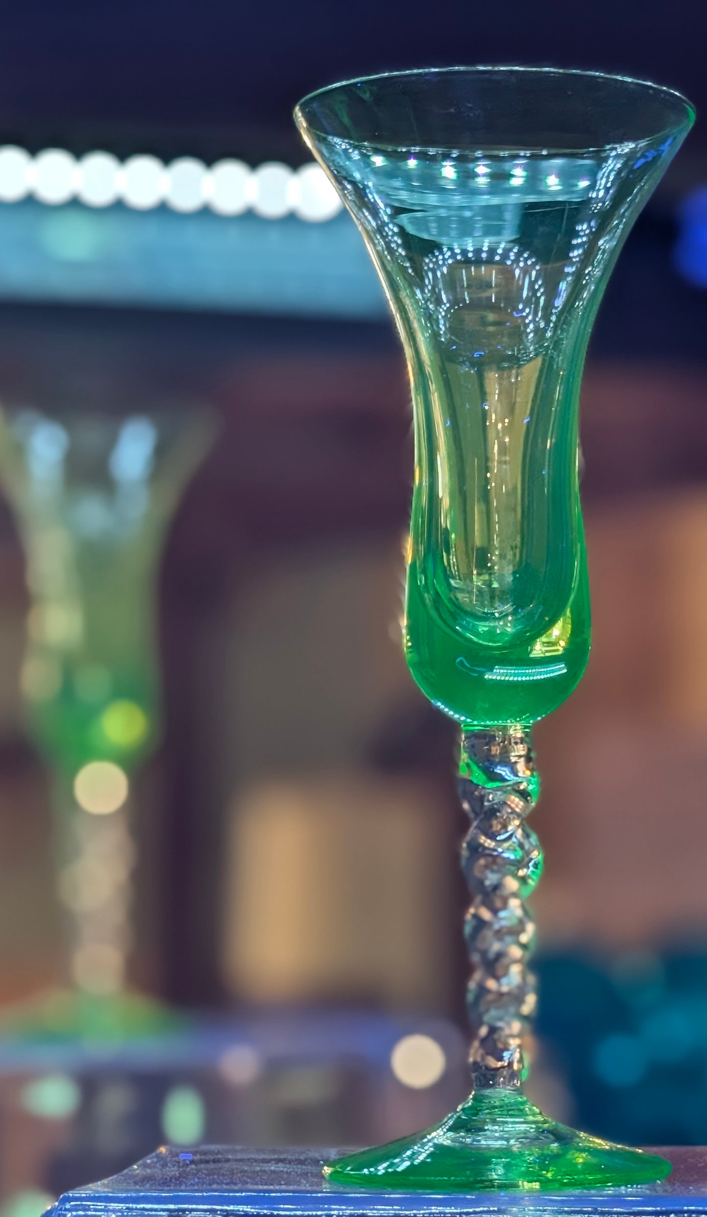 URANIUM LIQUEUR/CORDIAL GOBLET