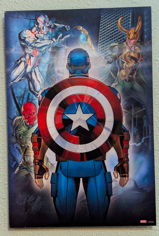 3-D CAPTAIN AMERICA AVENGERS WALL ART