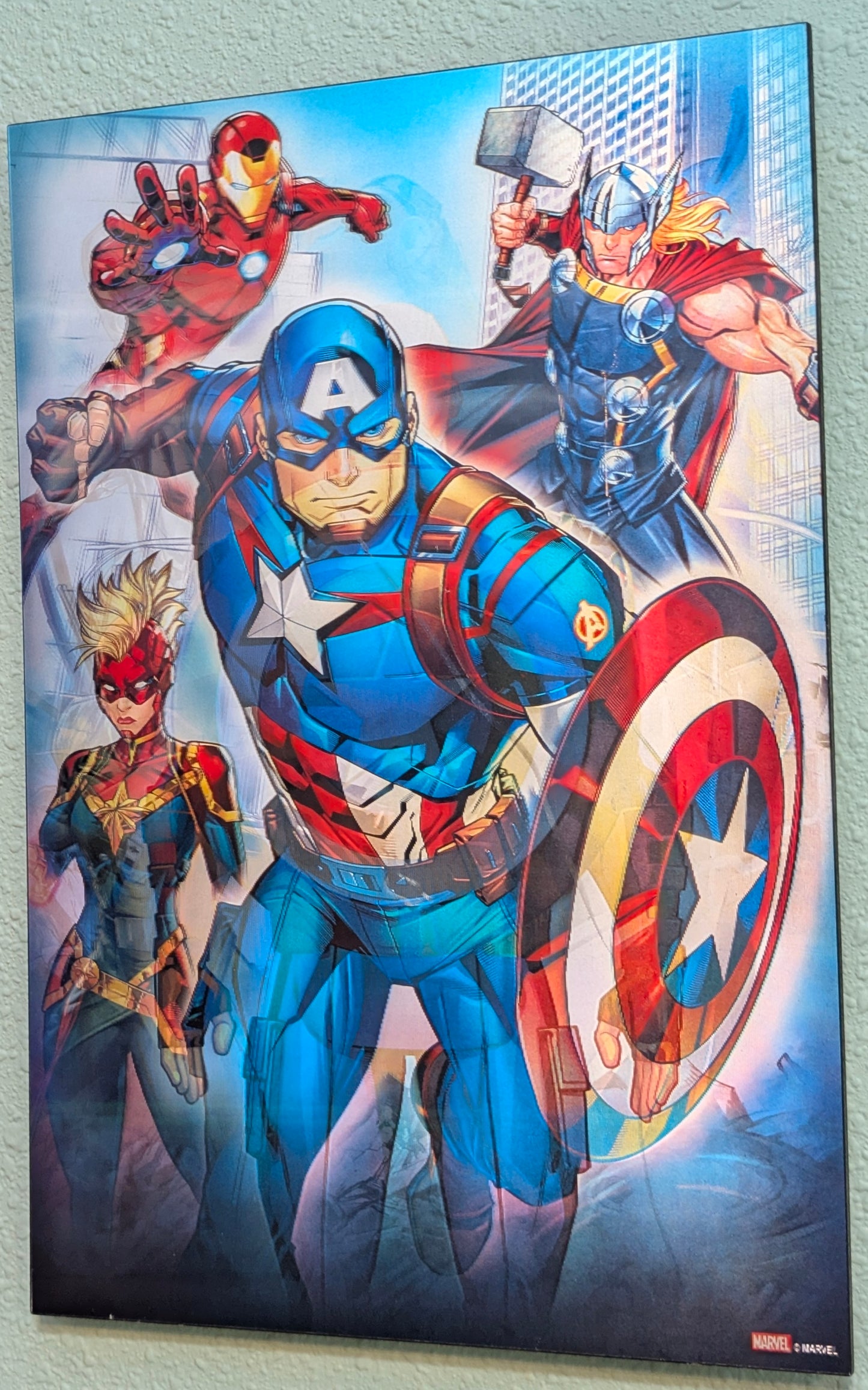 3-D CAPTAIN AMERICA AVENGERS WALL ART