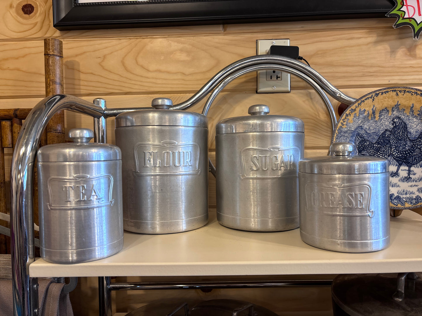 VTG HELLER HOSTESS WARE CANISTER 8PC