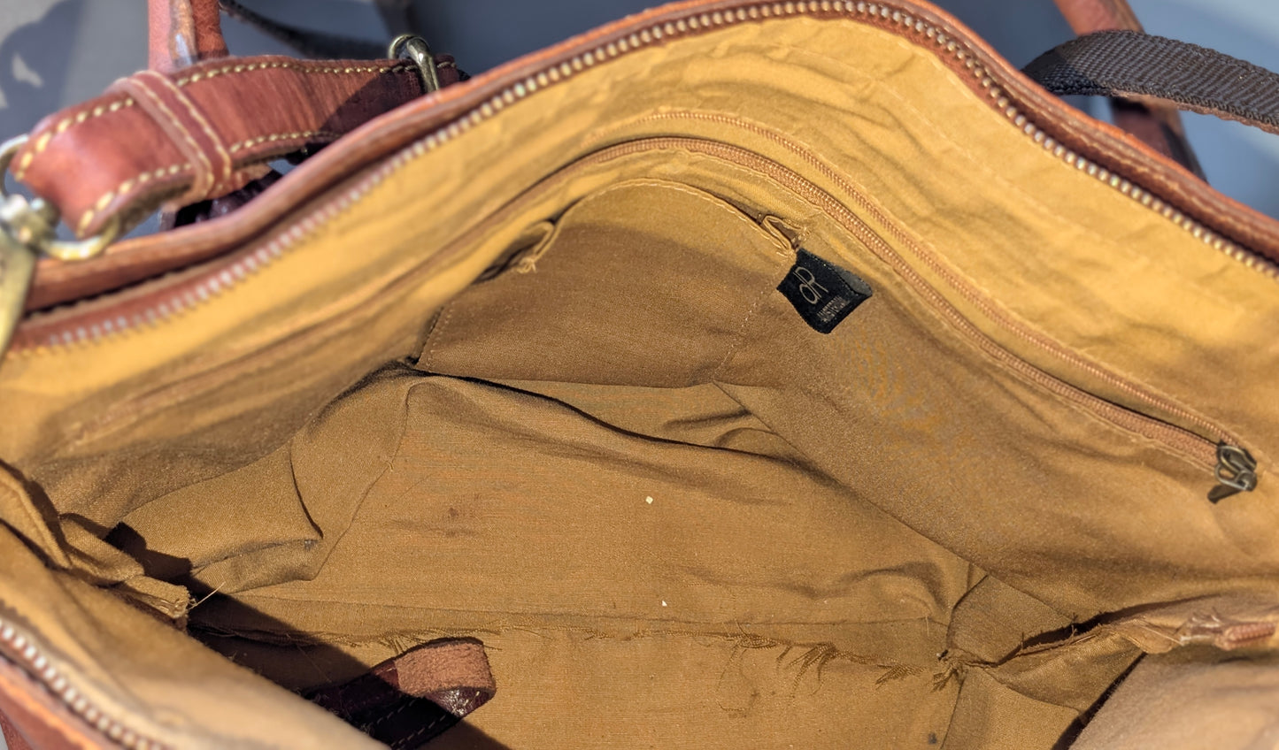 dR AMSTERDAM LEATHER TOTE/HOBO BAG