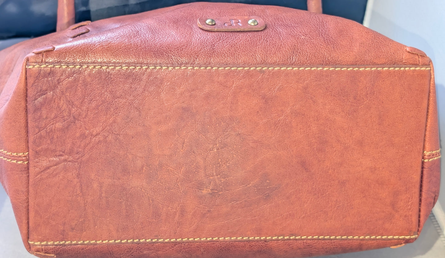 dR AMSTERDAM LEATHER TOTE/HOBO BAG