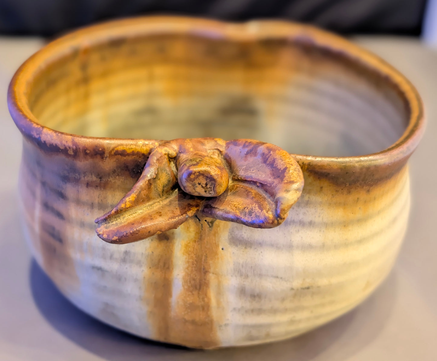 ECKELS POTTERY HAND-MADE BAKED APPLE DISH