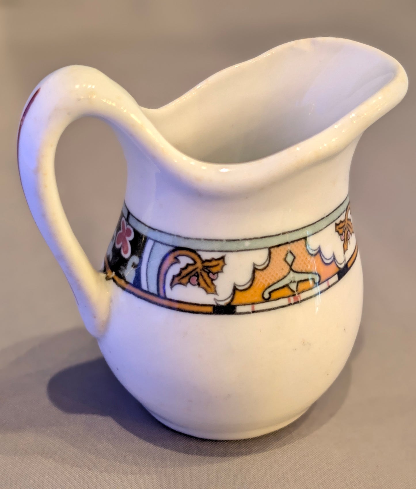 ANTIQUE 1920'S BUFFALO CHINA MINI CREAMER