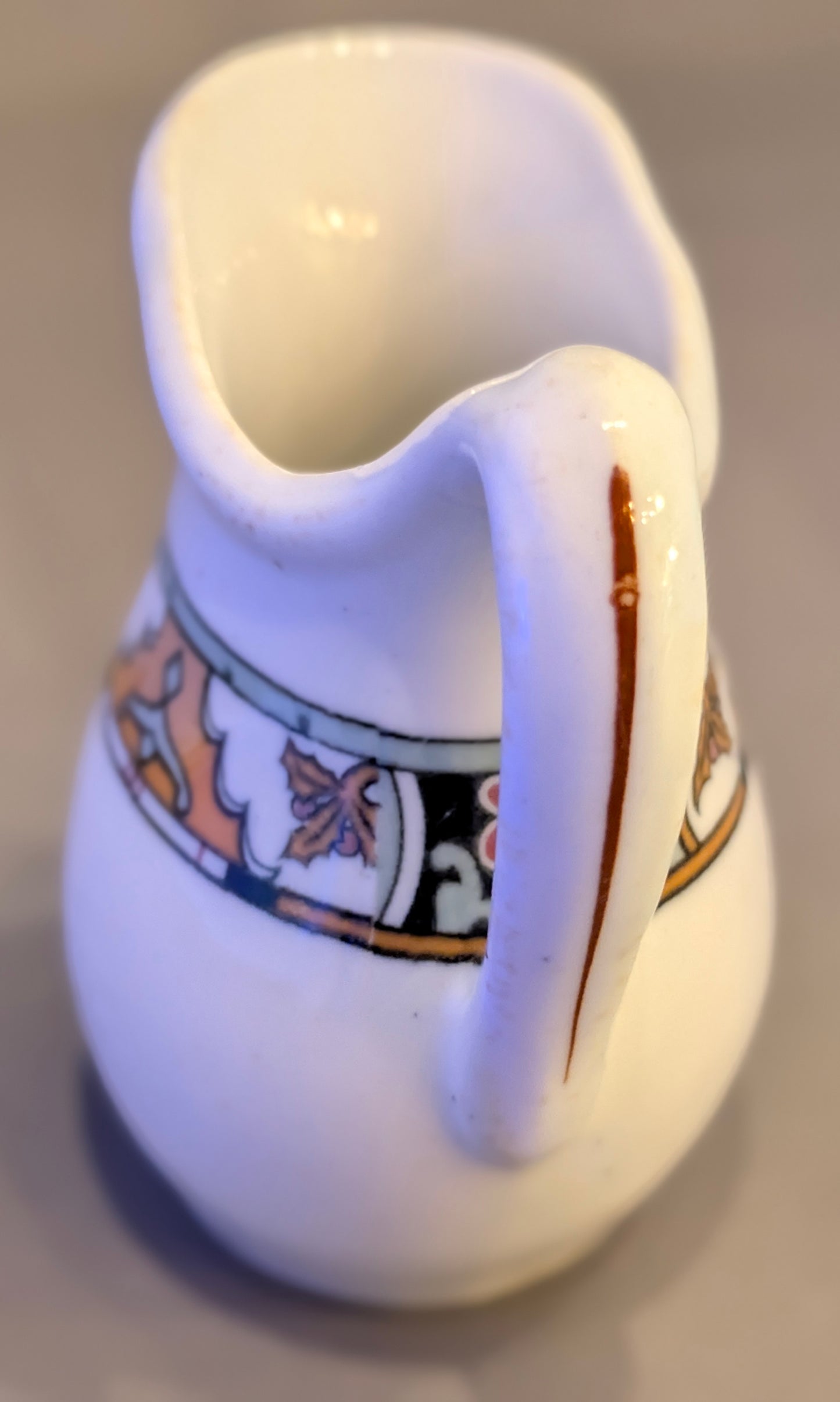 ANTIQUE 1920'S BUFFALO CHINA MINI CREAMER