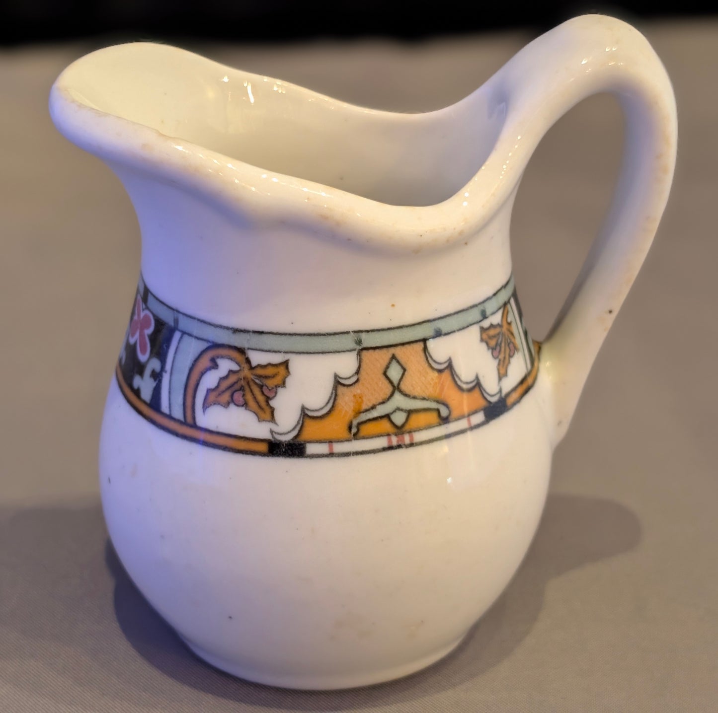 ANTIQUE 1920'S BUFFALO CHINA MINI CREAMER