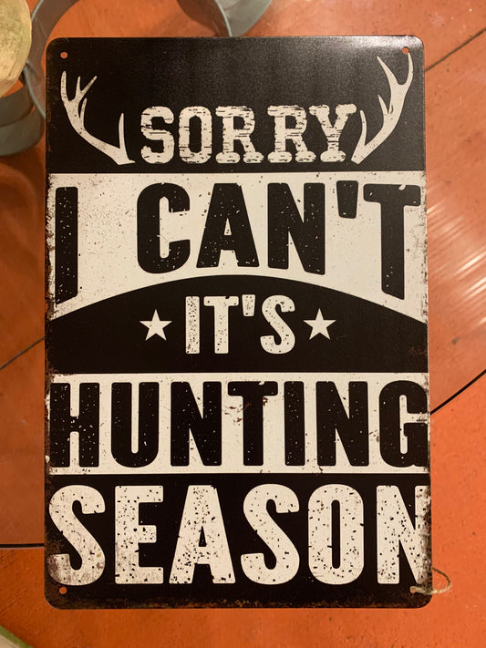 SMALL METAL SIGN