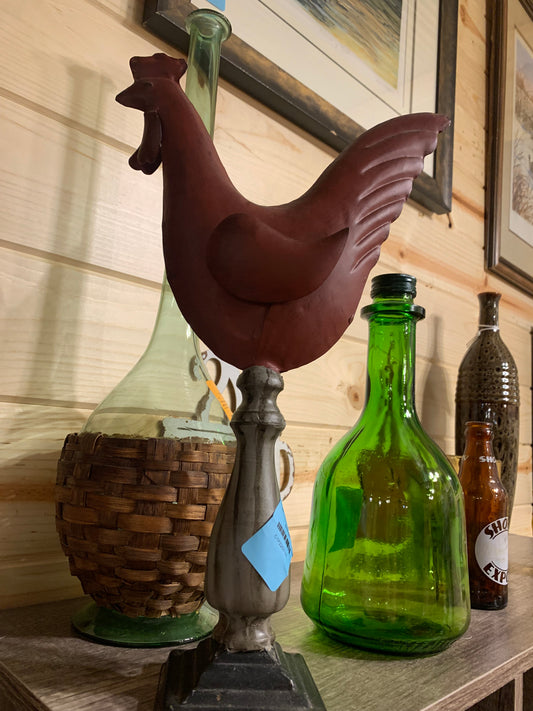 RED METAL CHICKEN