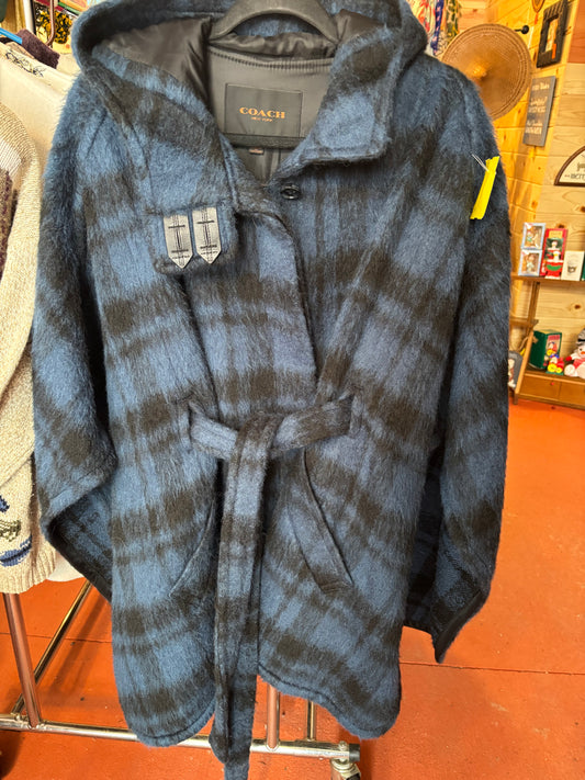 VTG COACH  WOOL/MOHAIR CAPE